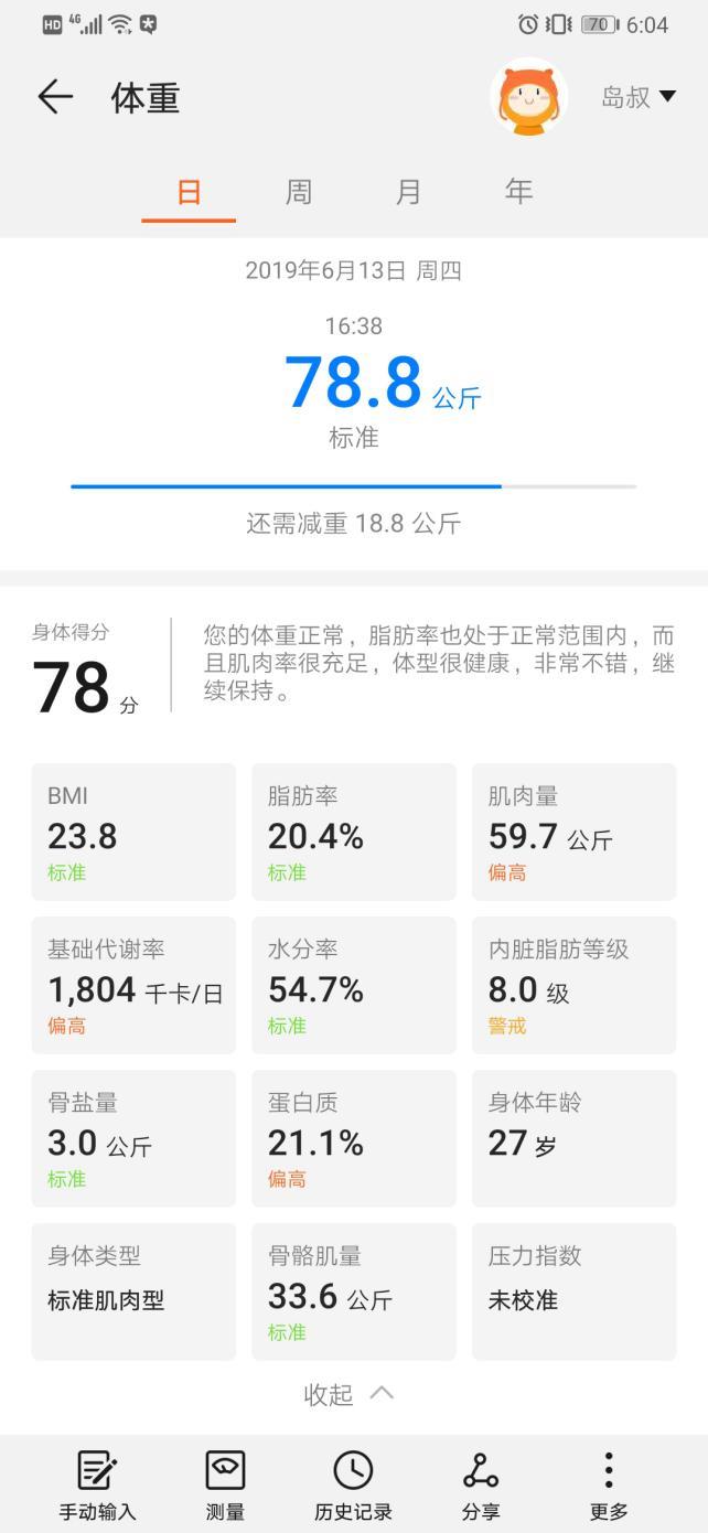 脂秤WiFi版评测：加量不加价的良心升级瓦力棋牌试玩称脂肪、测心率 华为智能体(图2)